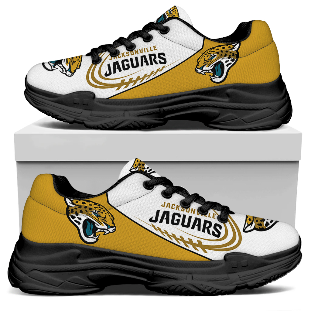 Men's Jacksonville Jaguarss Edition Chunky Sneakers With Line 001